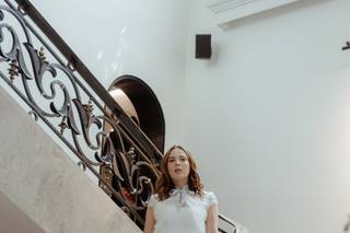 Mono como outfit para boda civil