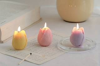 Velas en color pastel