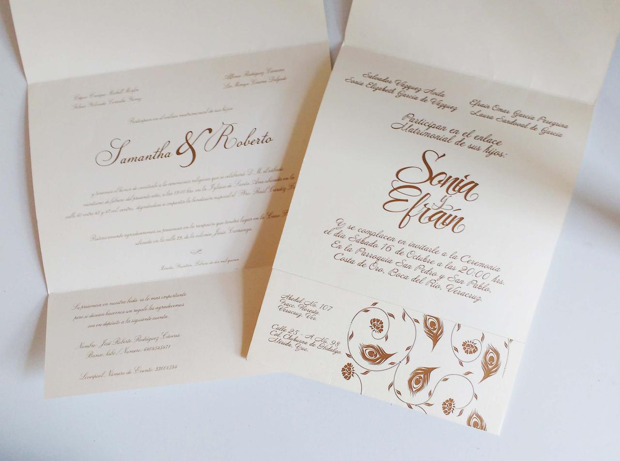 invitaciones de boda para invierno​