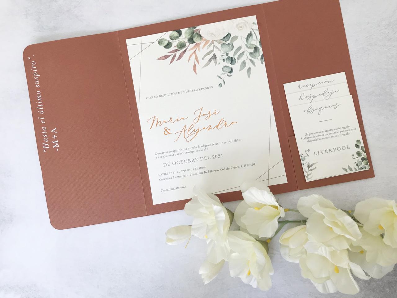 invitaciones de boda para invierno​