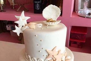 pastel de boda pequeño de fondant