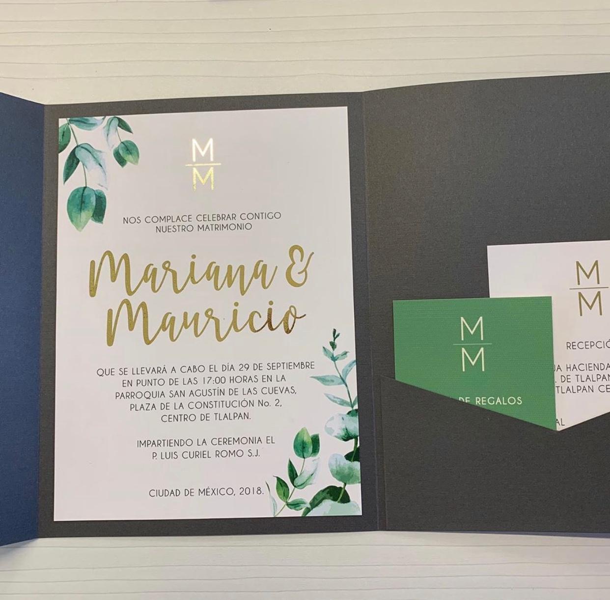 invitaciones de boda para invierno​