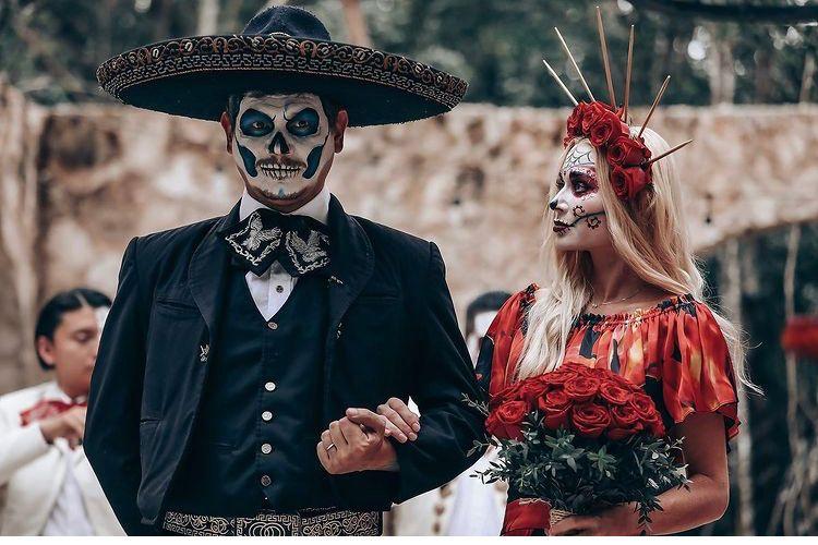 boda temática día de muertos