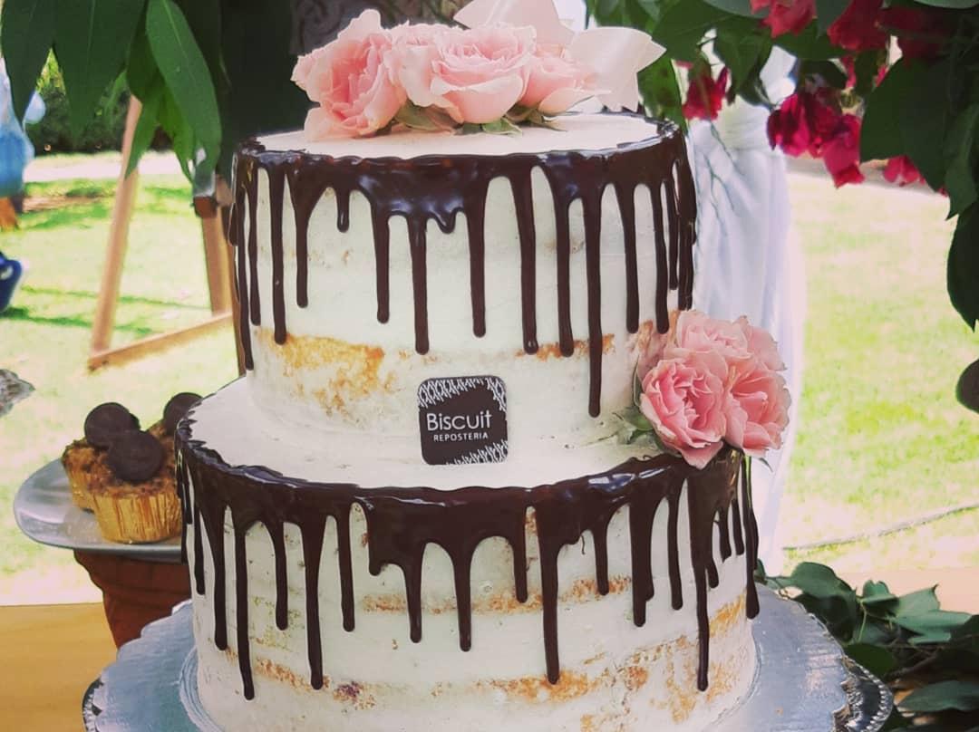 pastel de boda de chocolate