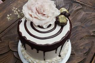 pastel de boda de chocolate