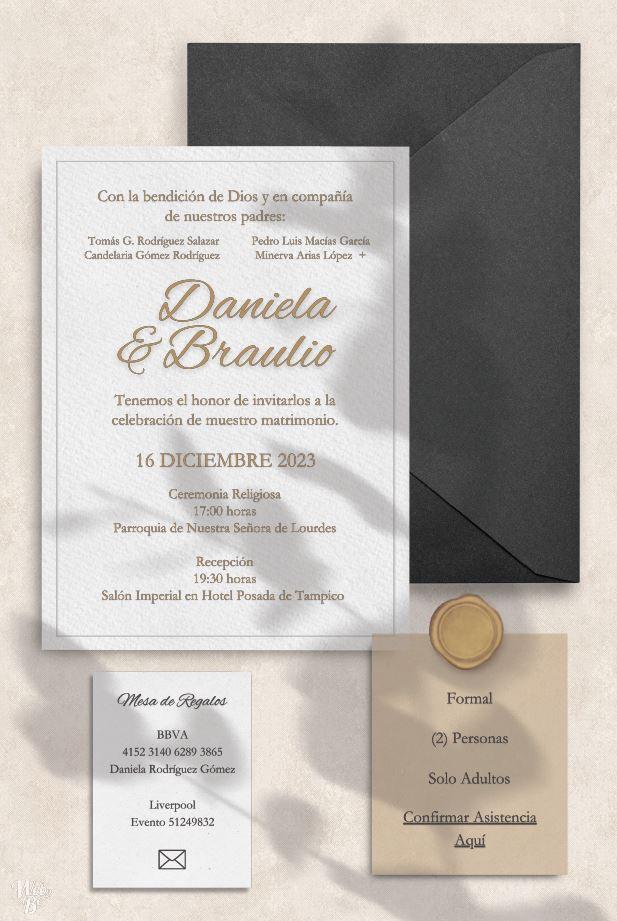 tipografía para invitaciones de boda clásica
