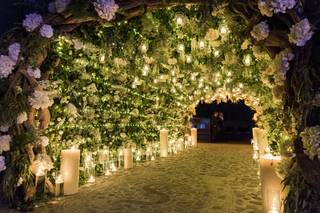 decoración con luces para boda