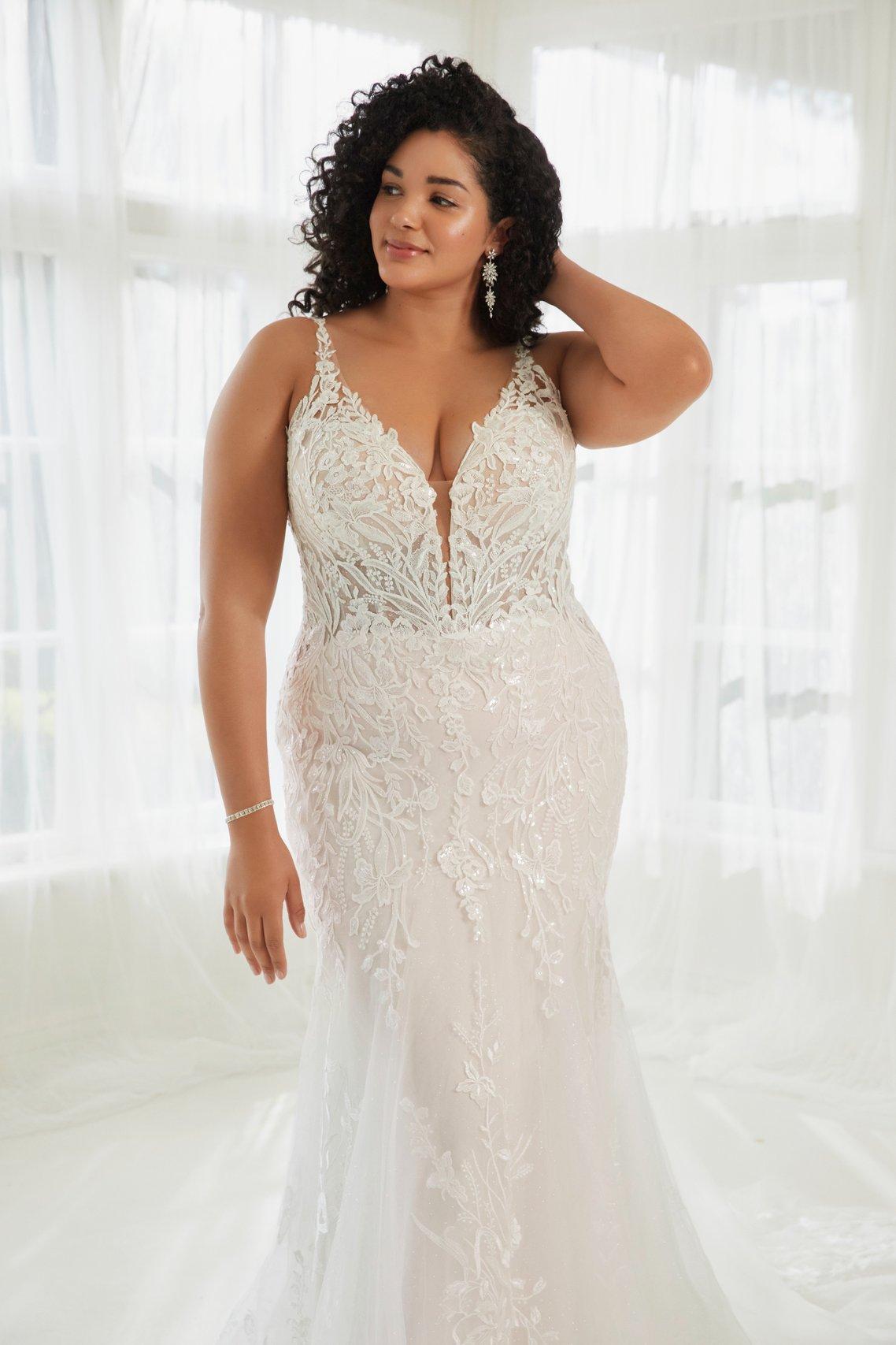 vestidos de novia corte sirena para gorditas
