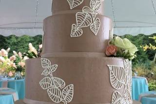 pastel de boda de chocolate