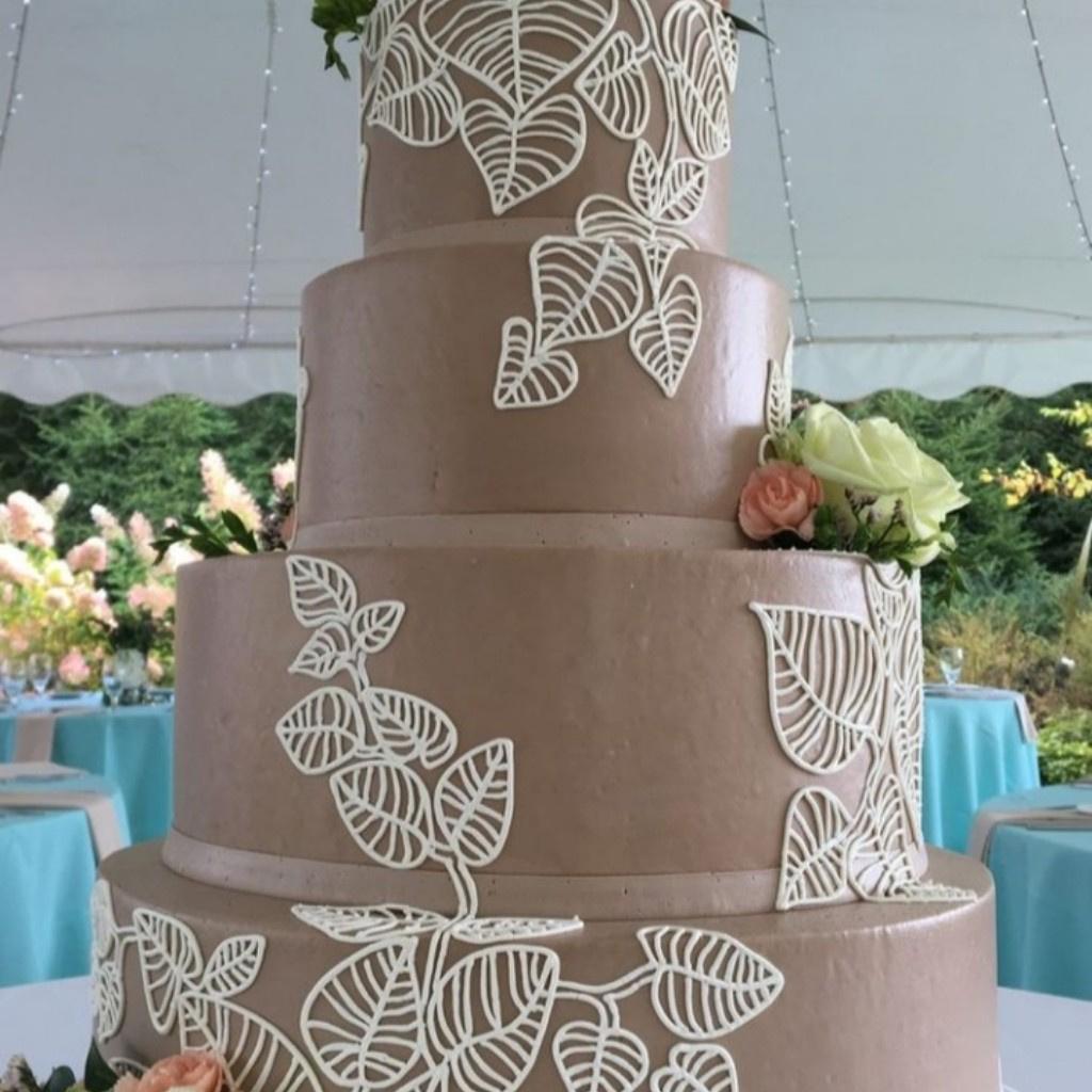 pastel de boda de chocolate