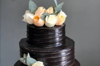 pastel de boda de chocolate