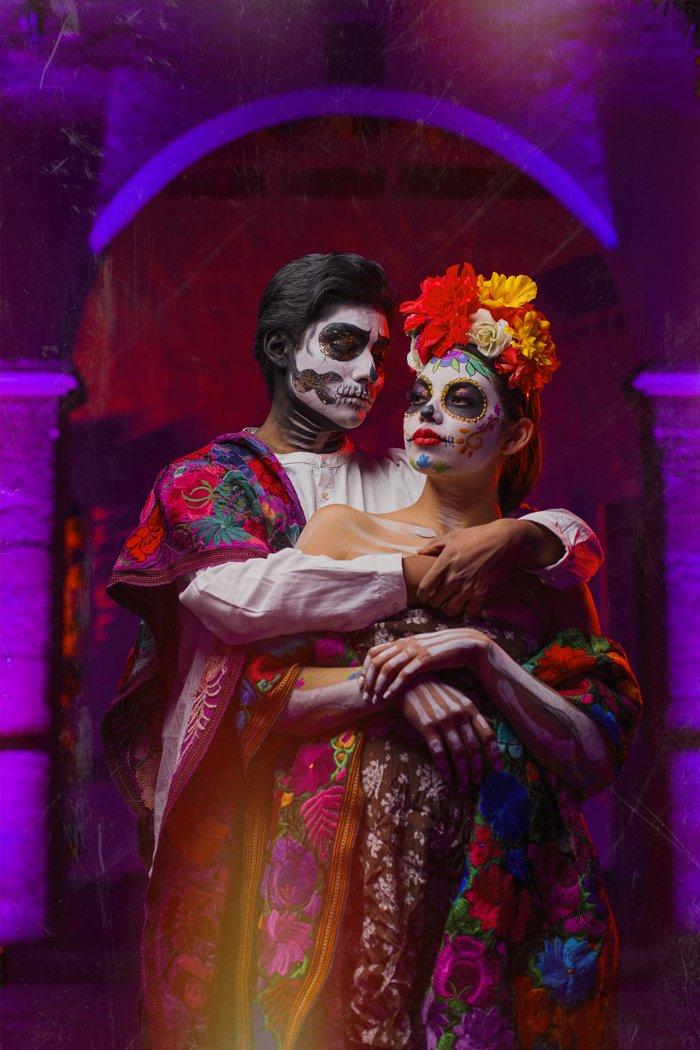 Planes para hacer en pareja durante halloween vestidos como catrín y catrina