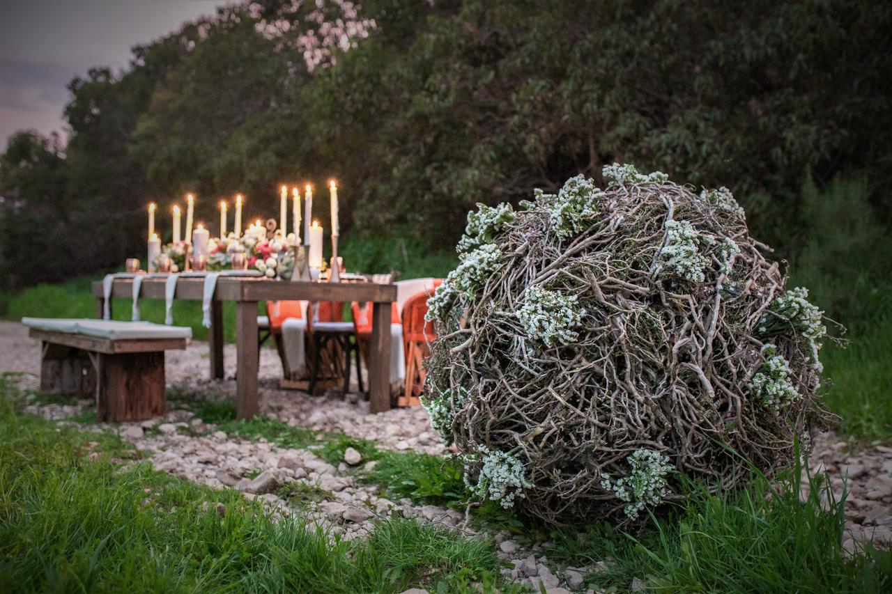 decoración de boda con velas