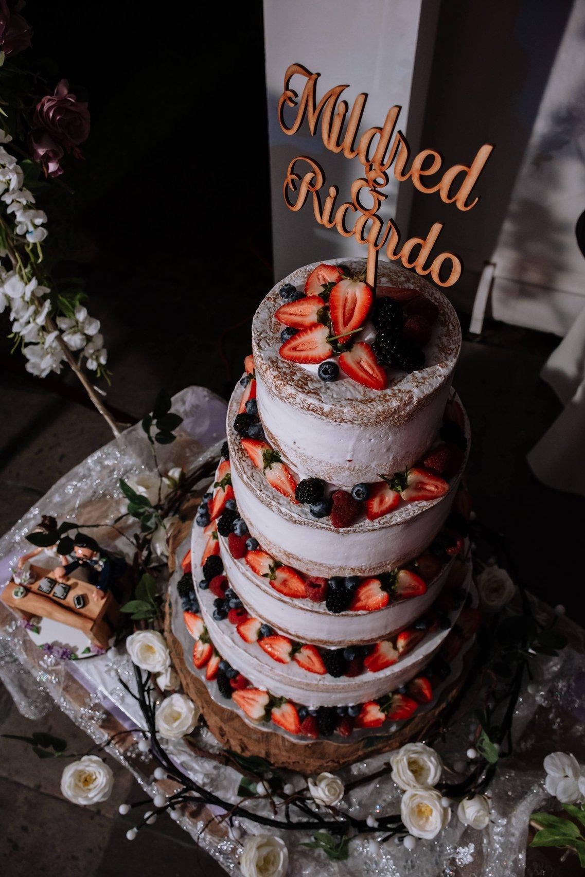 pastel de boda de chocolate