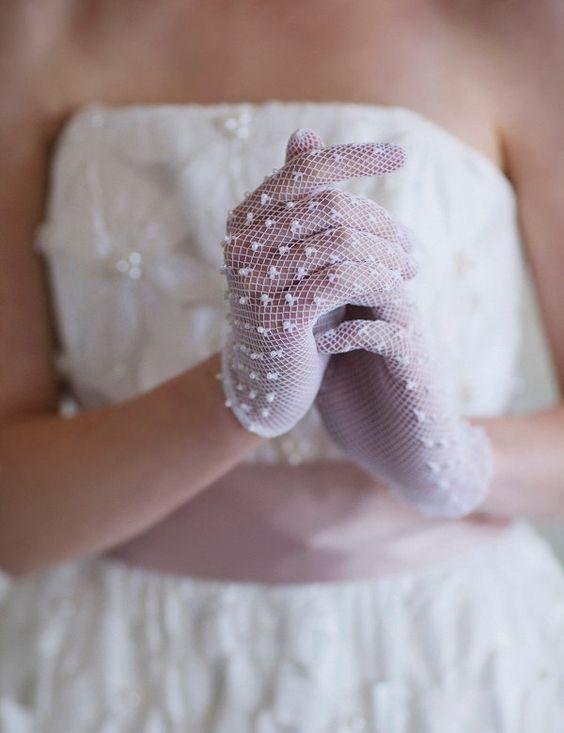 guantes de novia