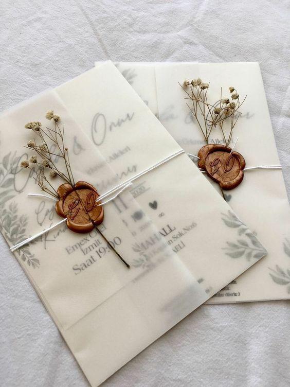 invitaciones de boda para invierno​