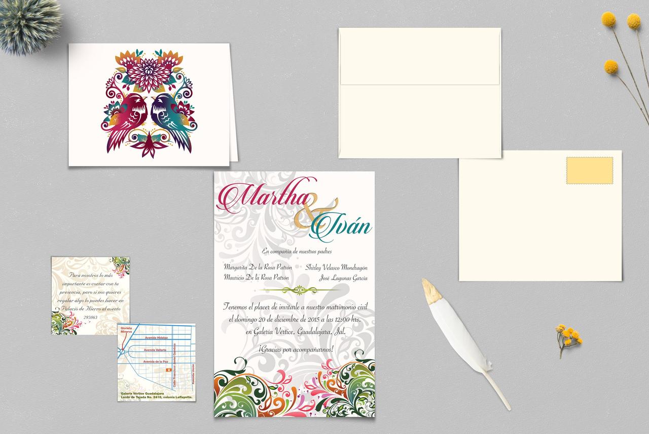 invitación para boda mexicana