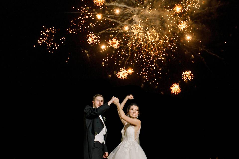 fuegos artificiales para tu boda
