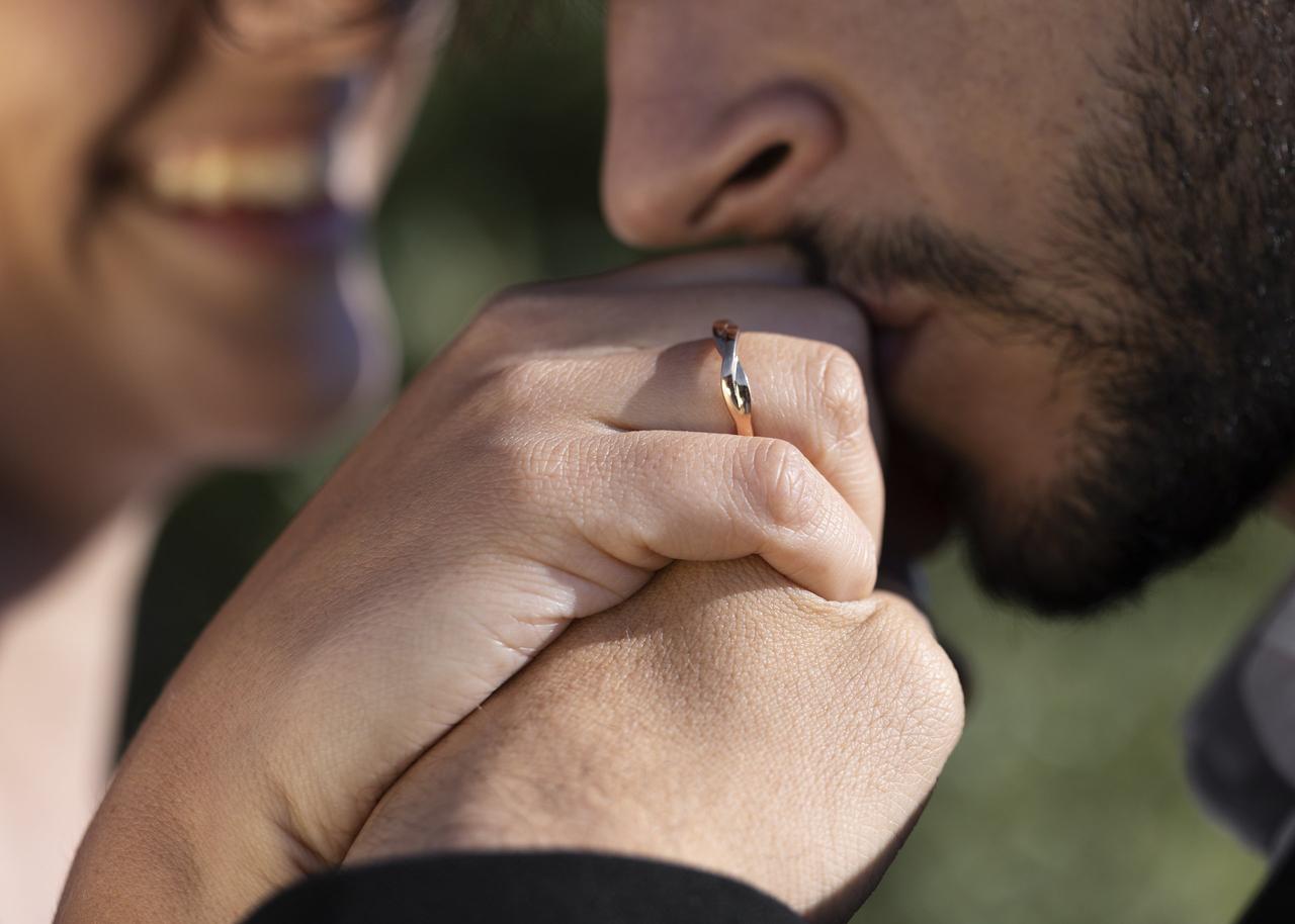 anillos de promesa pareja​