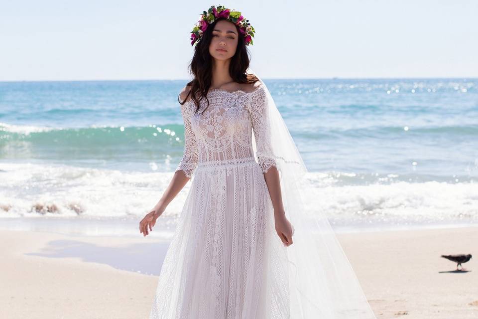 55 vestidos de novia 'hippie chic' para look lleno de romance glamur - bodas.com.mx