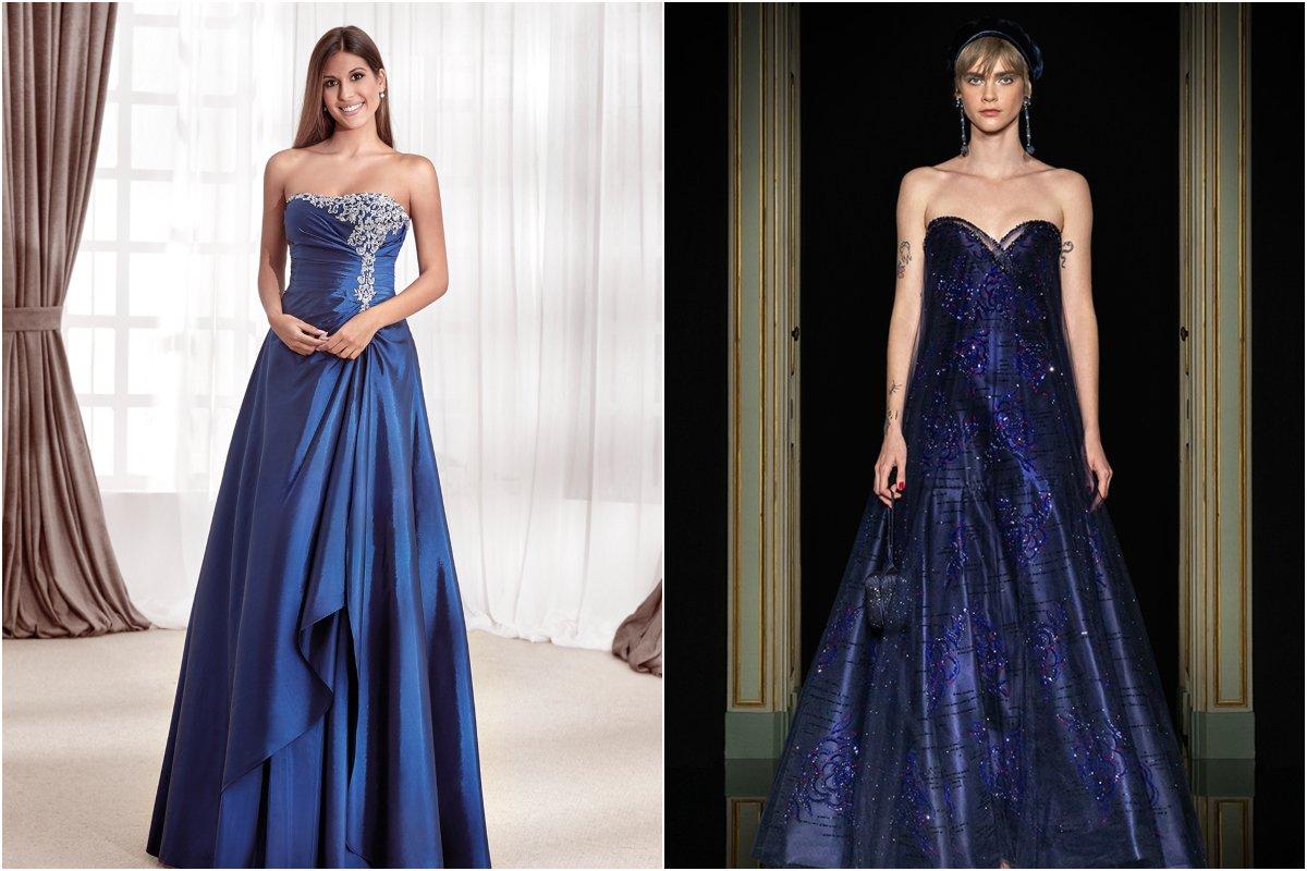 vestidos largos azules de fiesta para invitadas a bodas