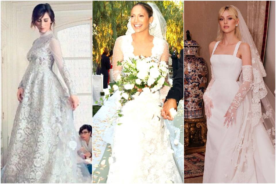 11 famosas que lucieron vestidos de novia de Valentino en sus bodas -  