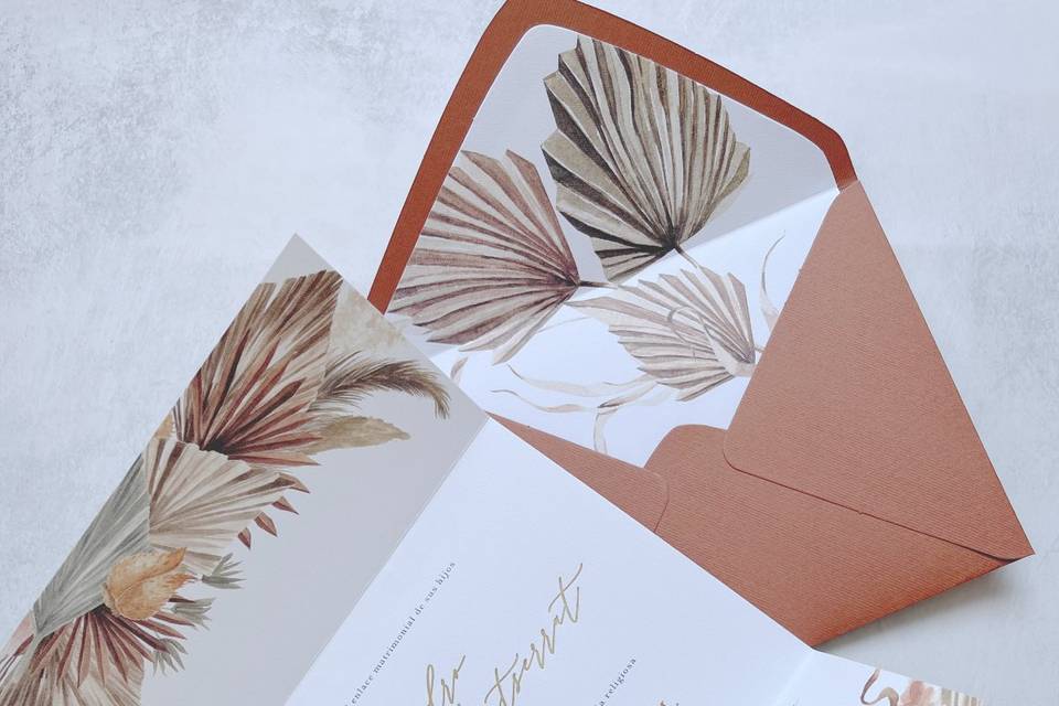 Invitaciones de boda para invierno, 