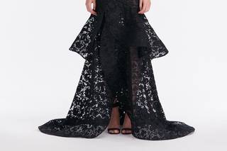 vestido novia negro escote halter