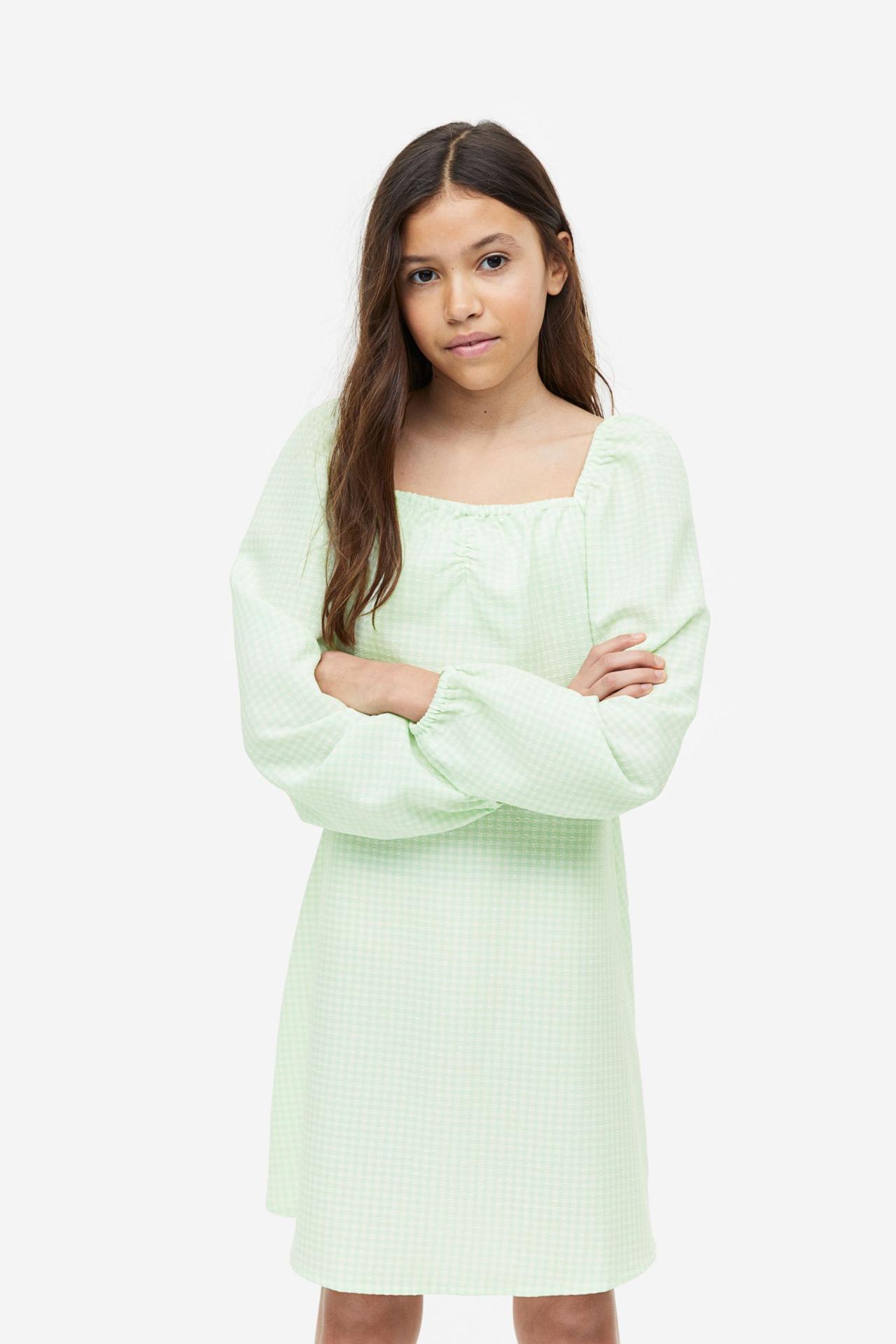 vestido de fiesta para niña menta