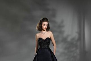 vestido negro para novia