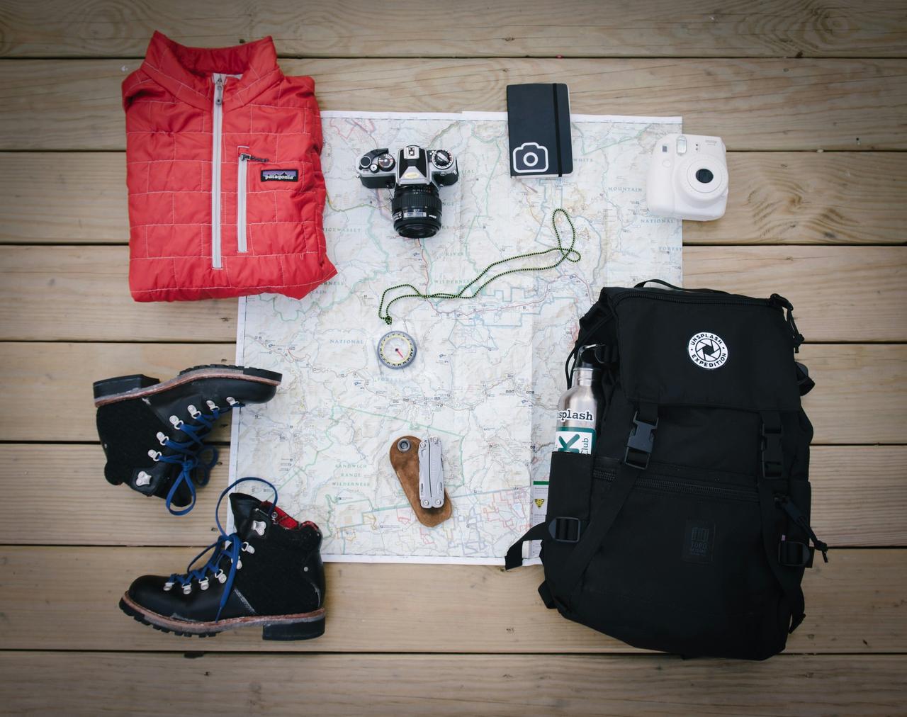 kit para acampar