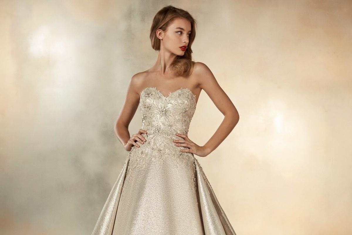 35 vestidos de novia dorado para un ¡brillante! bodas.com.mx