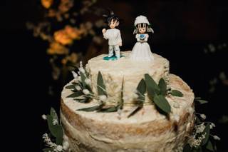 muñecos de pastel de boda goku