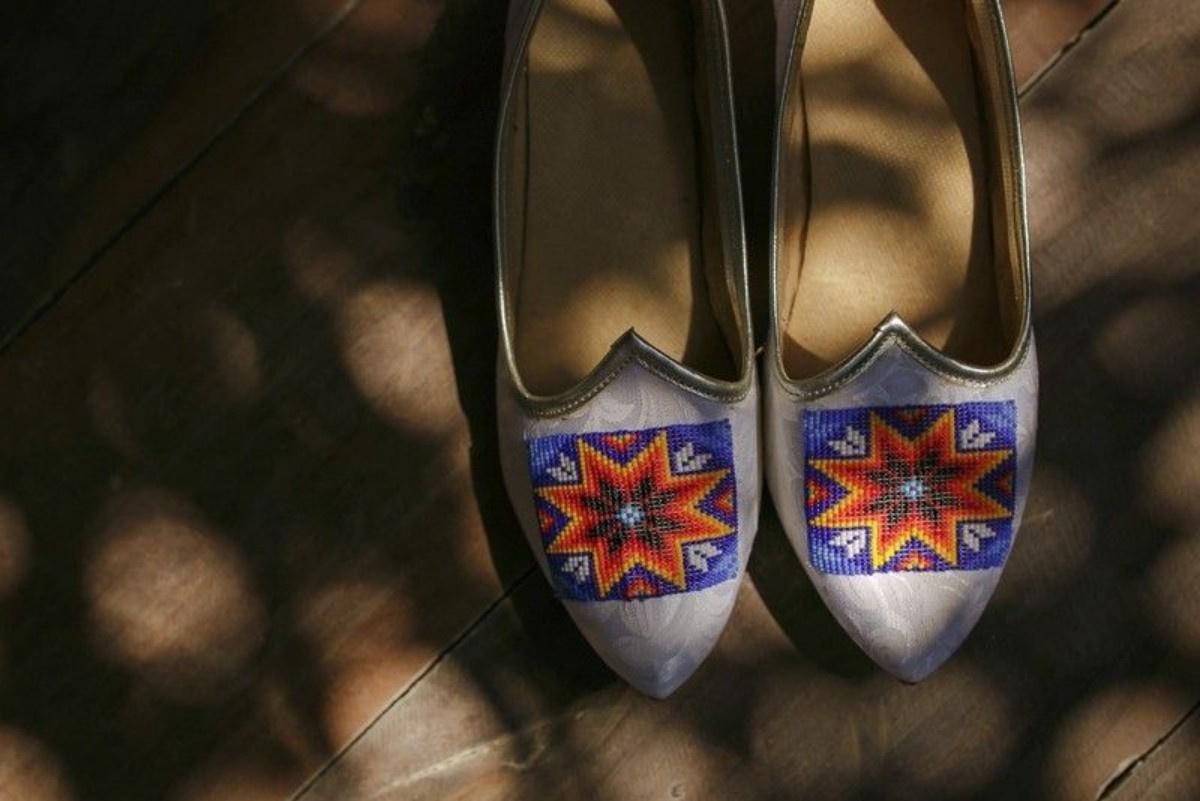 zapatos de novia con bordados mexicanos