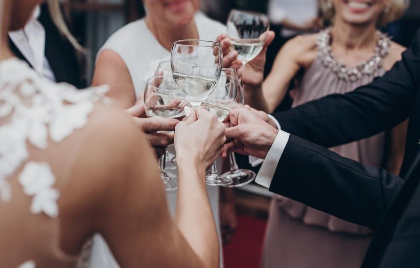 brindis boda familia banquete