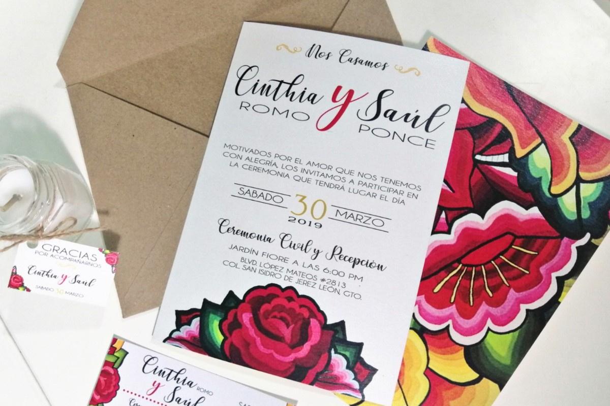 50 invitaciones de boda mexicanas repletas de color 