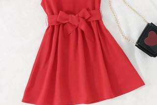 vestido de fiesta para niña rojo