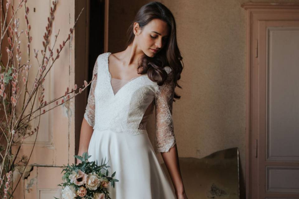 40 vestidos de novia con manga tres ideales todo tipo de looks - bodas.com.mx