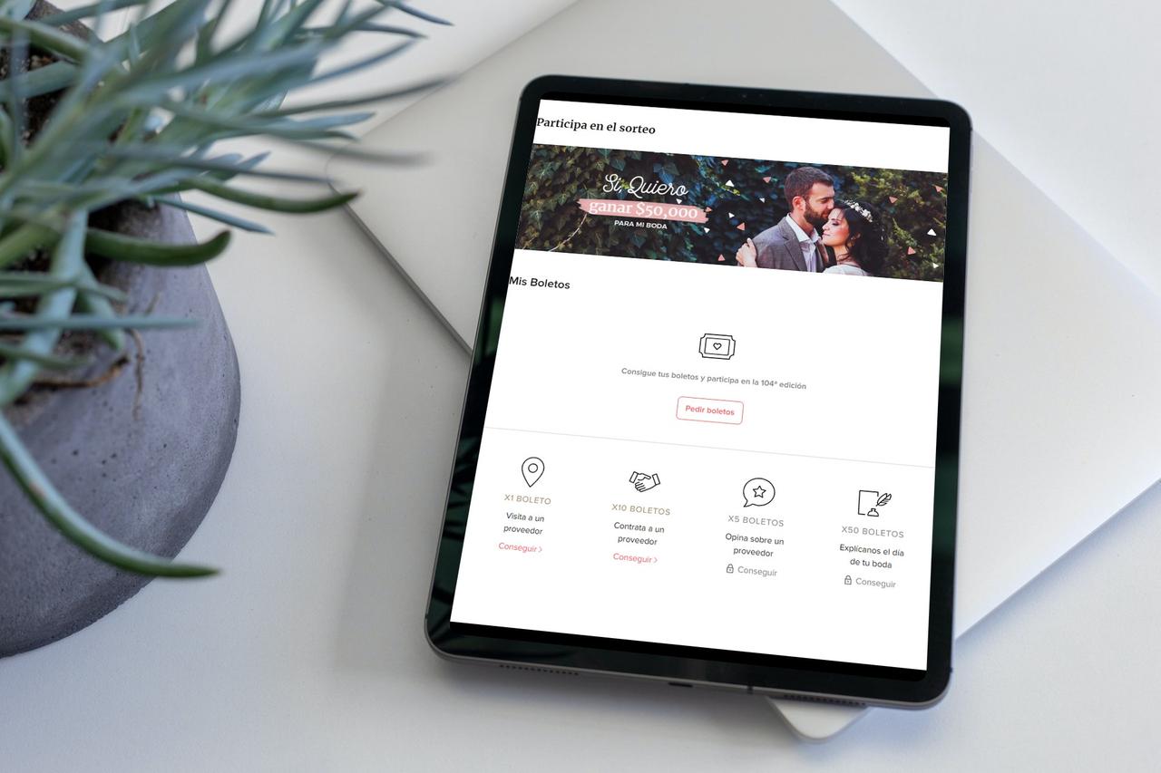 sorteo mensual para boda de 5 mil pesos en Mexico