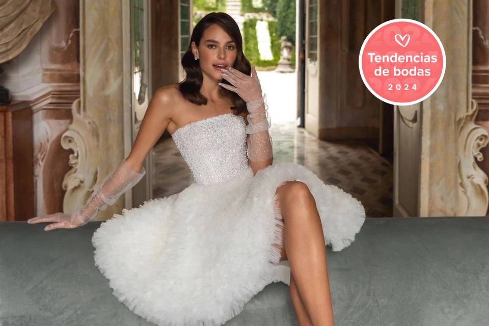 35 vestidos de novia cortos... ¡irresistibles!