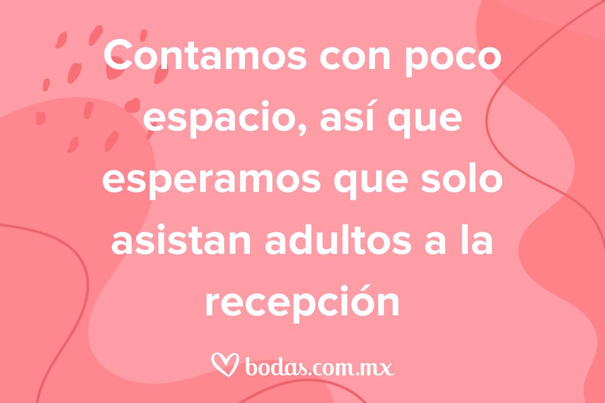 Mensajes con razones específicas de que no se permiten niños
