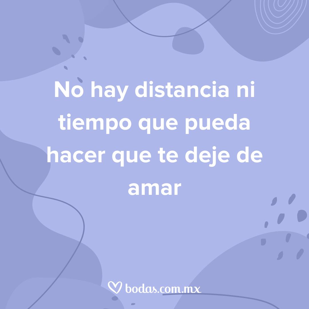 Textos de amor para mi novia, no hay distancia ni tiempo que pueda hacer que te deje de amar.