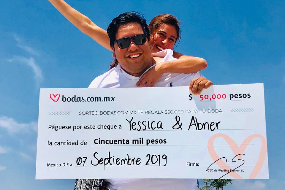 ¿Dónde viajarán Yessica y Abner con los 50 mil pesos del sorteo?