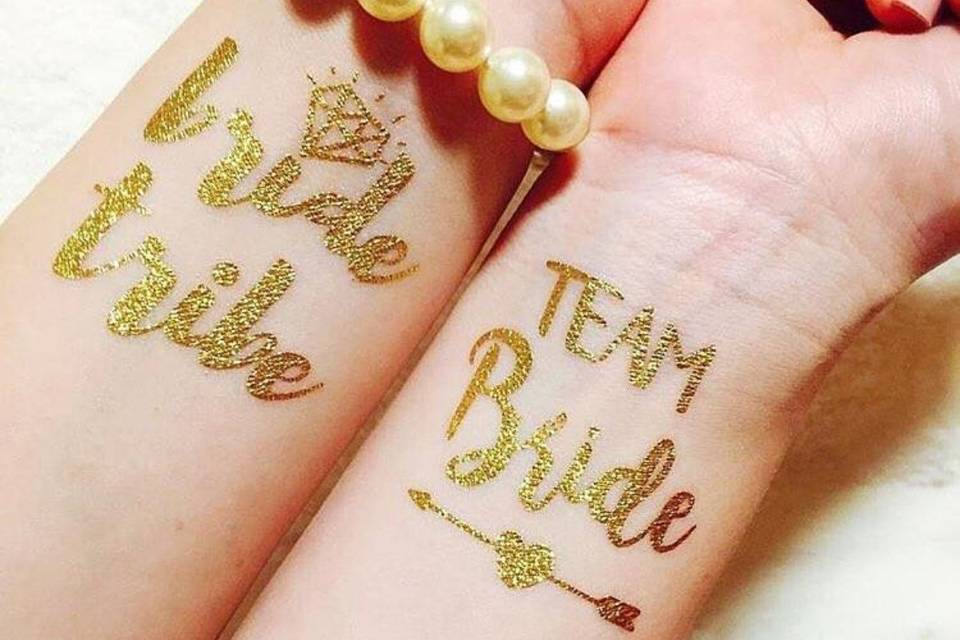 Tatuajes temporales para bodas, ¡lo que no se borra es el recuerdo!