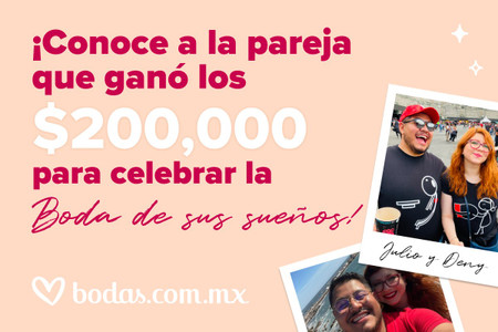 Descubran a los ganadores del sorteo de los 200,000 pesos para la boda de sus sueños