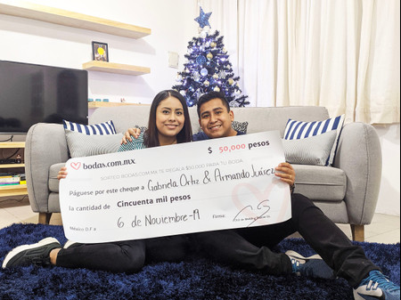¡Armando y Gabriela son los ganadores del sorteo mensual de Bodas.com.mx!