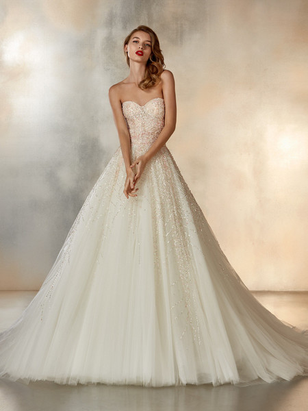 35 Vestidos De Novia En Dorado Para Un Look Brillante Bodas Com Mx