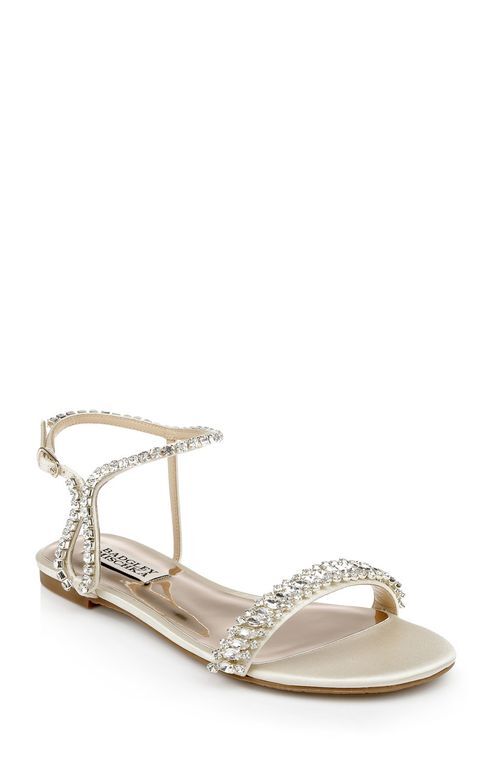 MP6339  Thora Jeweled Flat Sandal1, Badgley Mischka