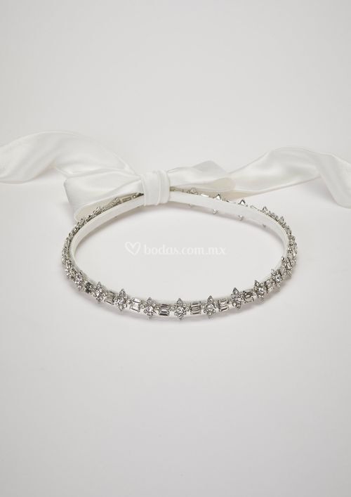 LOTTA CIRCLET SILVER OFF WHITE, Pronovias