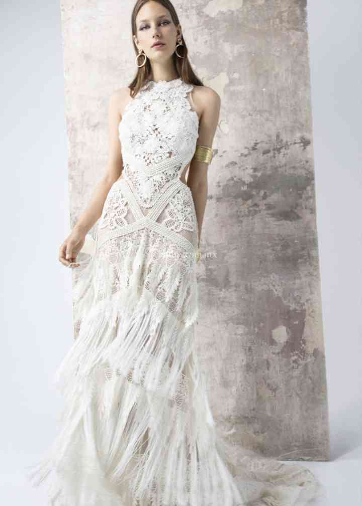 Vestido de novia best sale yolan cris modelo togo